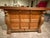 Vintage Pulaski Keepsake Collection Oak Wood Bar with carved Griffins, brass top and brass foot rail. Three oak doors with...