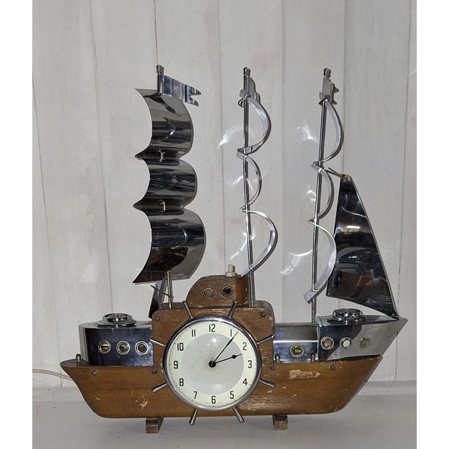 Vintage English Table Clock, 1950s, in Good conditions. Designed 1950 to 1959 This piece has an attribution mark, I am...