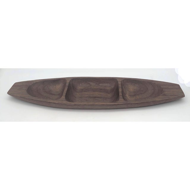 Dansk 1970s Teak Wood Vide Poche Tray For Sale - Image 4 of 12