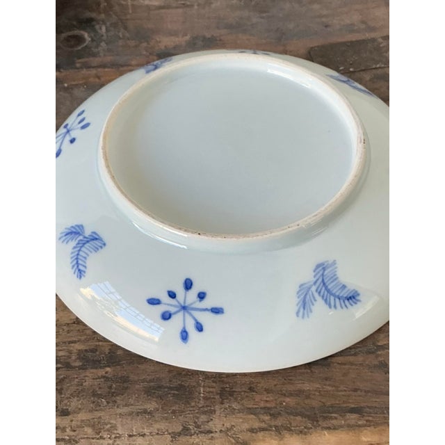Vintage Asian Floral Glazed Ceramic Plates - Set of 4 For Sale - Image 12 of 12