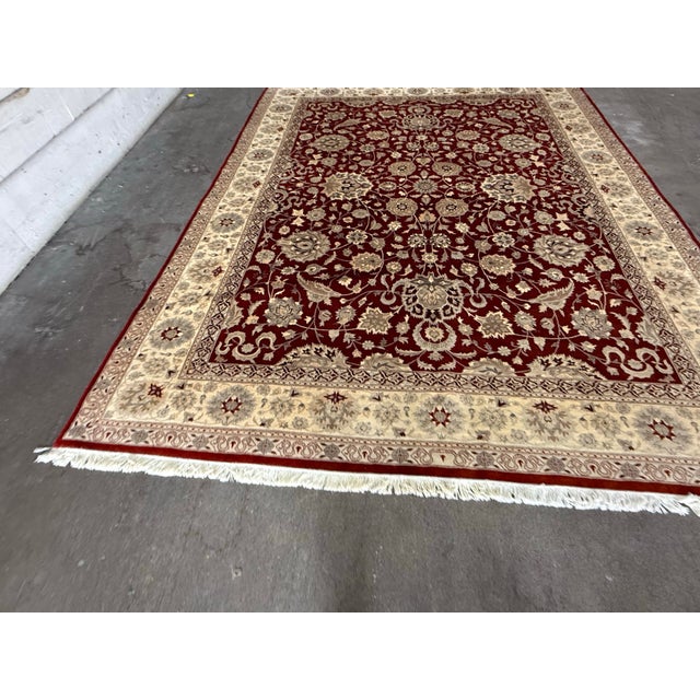 9ft 2in X 11ft 10in Kashan Persian Wool Area Rug For Sale - Image 12 of 12
