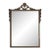 Vintage Mid 20th Century Gold Mirror With Floral Detail For Sale
