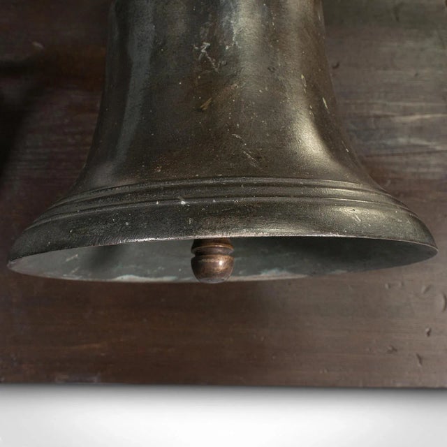 Metal 1800s Antique Georgian English Bronze Mounted School Bell For Sale - Image 7 of 11