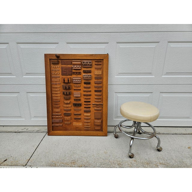 Mercantile Architectural Wood Molding Trim Display (Panel A) For Sale - Image 9 of 11