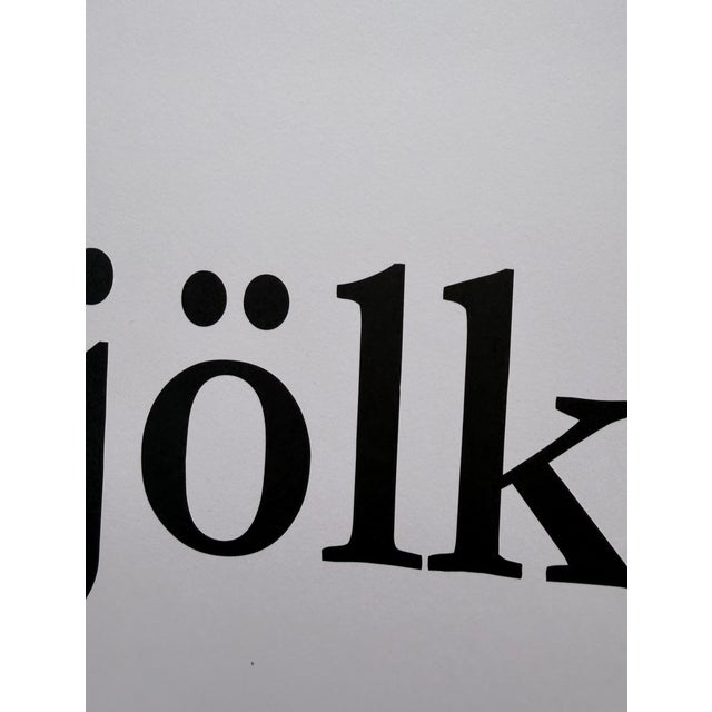 2020s Mikael Reuter, Milk,Swedish Pop Art Exhibition Poster, Printed in Sweden For Sale - Image 5 of 8