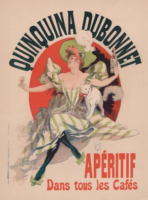 J. Chéret, Quinquina Dubonnet from Les Maîtres de L'Affiche, 1898, Original Lithograph