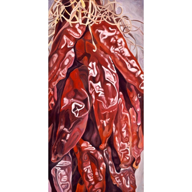 2000s "Ristra" Gallery Wrapped Oil Painting by Judith Moore For Sale