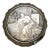 Vintage Stratton Powder Compact - Silver-Tone Embossed Lid For Sale