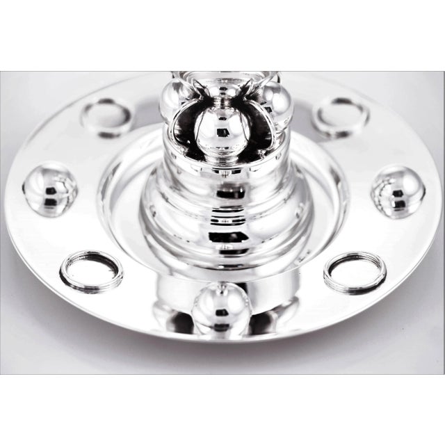 Early 21st Century Jensen-Esque Sterling Goblet and Plate For Sale - Image 5 of 7