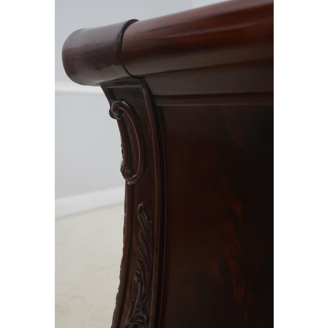 Hickory Chair Co Mahogany King Size Sleigh Bed For Sale In Philadelphia - Image 6 of 15