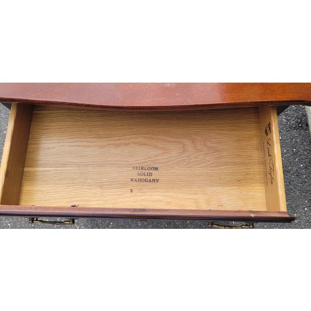 1970s Pair Link Taylor Chippendale Shell Carved End Tables For Sale In Philadelphia - Image 6 of 17