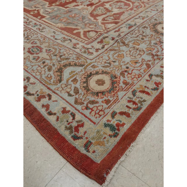 Textile Late 19th Century Antique Persian Mahal Handmade Rug-8′5″ × 12′ For Sale - Image 7 of 11