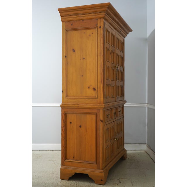 Age: Approx: 25 Years Old Details: Factory Distressed Interior 2 Piece Construction Adjustable Shelves English Style...