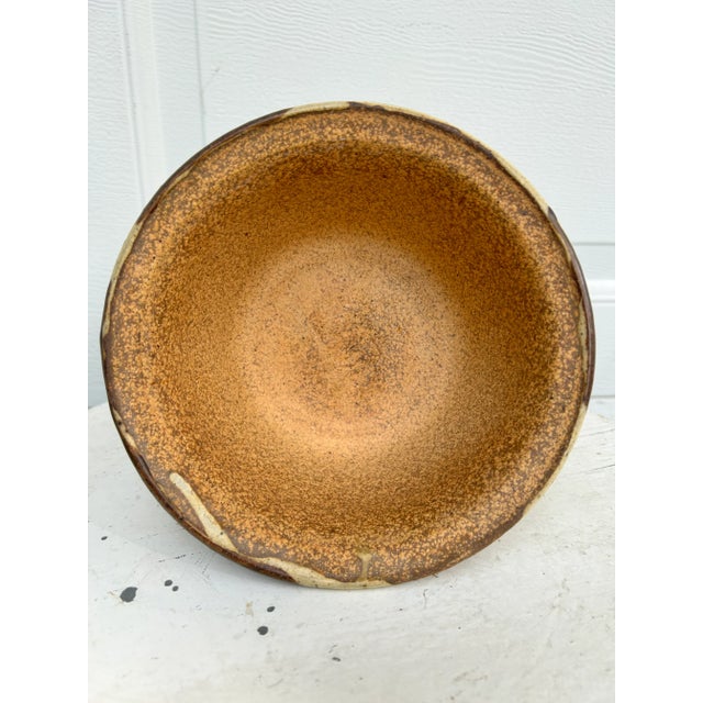Ceramic Vintage Stoneware Bowl in the Manner of David Cressey For Sale - Image 7 of 7