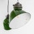 Green Enamelled Cast Top Pendant Lamps from GEC, 1940s, Set of 2 For Sale - Image 6 of 10