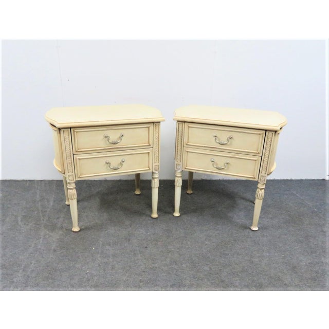 French Style Cream Nightstands a Pair Chairish