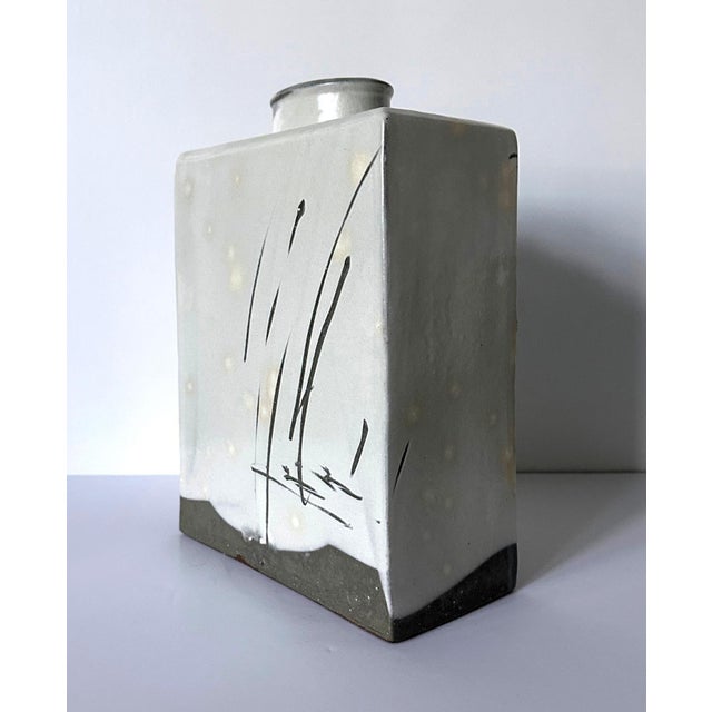 Early 21st Century Korean Contemporary Buncheong Square Form Vase by Sung Jae Choi For Sale - Image 5 of 12