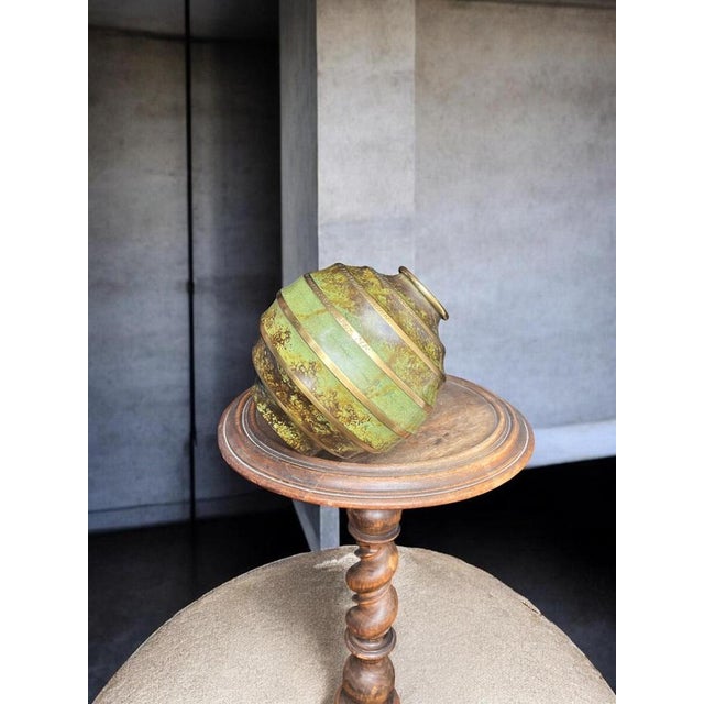 1930s Swedish Modern Art Deco Patinated Bronze Vase from SVM Svenska Metallverken, 1930s For Sale - Image 5 of 9