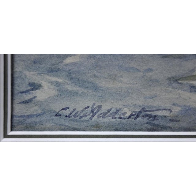 Charles Adderton, Norwegian Barques at Anchor, Lyme Bay, Devon and Dorset, 1890s-1910s, Watercolor For Sale - Image 3 of 18