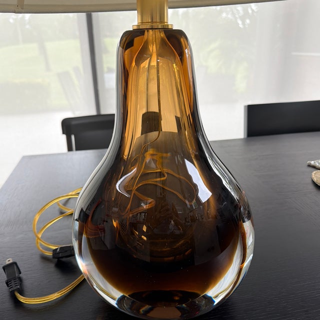Italian Baker Furniture Sommerso Glass Table Lamp For Sale In Miami - Image 6 of 7