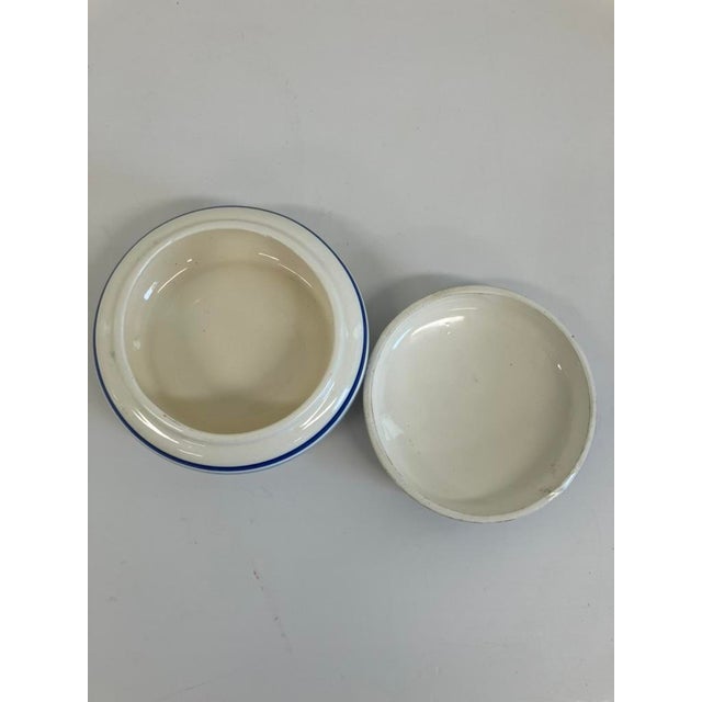 Vintage Blue & White Delft-Style Ceramic Lidded Trinket Box, 1950s–1970s For Sale - Image 4 of 8