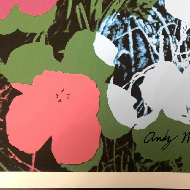 American 1990s After Andy Warhol "Poppy Flowers" Lithograph For Sale - Image 3 of 11