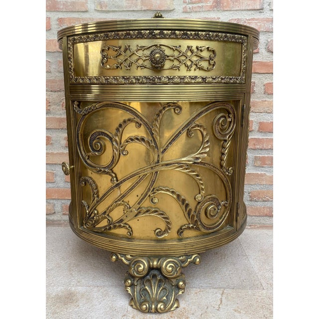 Pair of Louis XVI Style Bronze Demilune Cabinets, 20th Century For Sale - Image 17 of 18