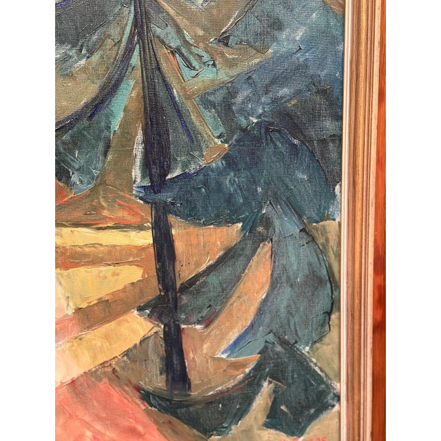 Leif Ewens, Forest Road, 1950s, Oil on Canvas, Framed For Sale - Image 17 of 18
