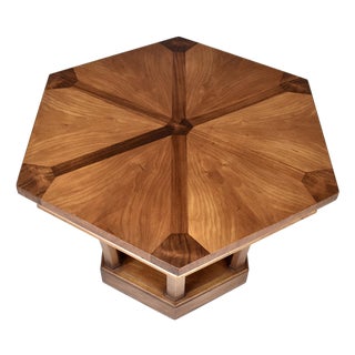 Mid-Century Modern Side Table by Tomlinson, Pecan & Mahogany, 1960s For Sale