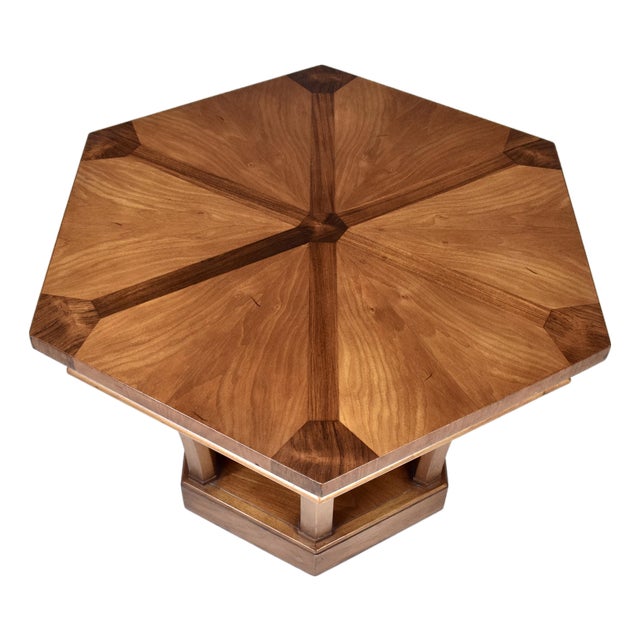 Mid-Century Modern Side Table by Tomlinson, Pecan & Mahogany, 1960s For Sale