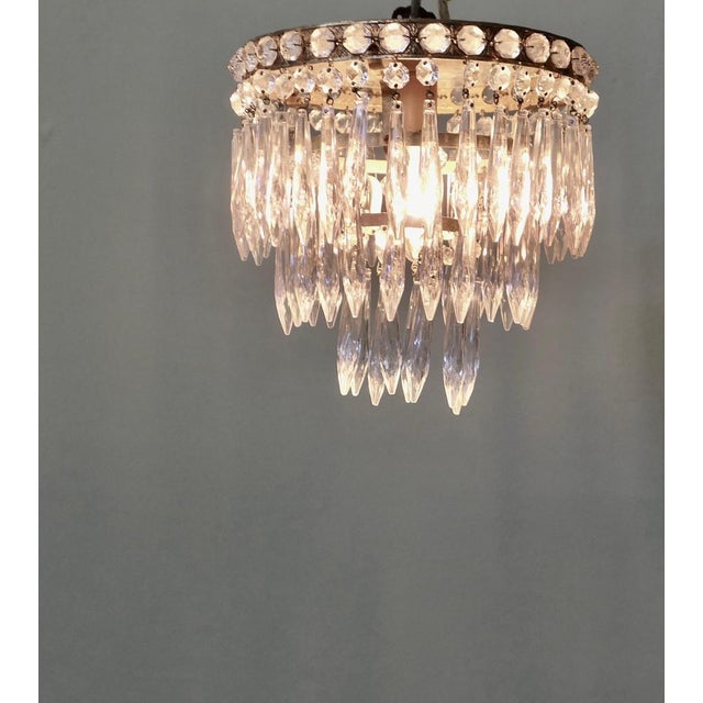 1920s Small Waterfall Chandelier, 1920s For Sale - Image 5 of 10