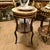 Elevate your interior with this exquisite French Louis XVI-style side table, featuring a luxurious white marble top, rich...