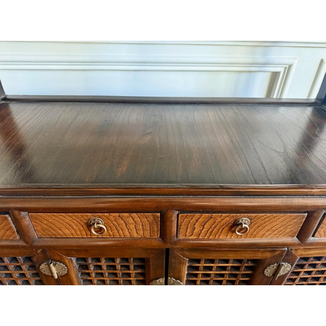 Rare Large Antique Four-Level Korean Scholar Bookcase with COA For Sale In Atlanta - Image 6 of 15