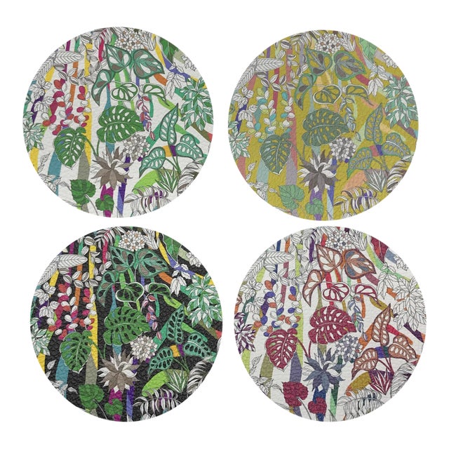 Sabi Jungle Coasters, Set of 4 For Sale