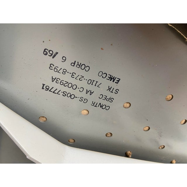 Vintage Mid Century Modern Emeco Corp Industrial Tanker Rolling/Swivel Office Desk Chair For Sale - Image 9 of 12