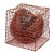 Nancy Koenigsberg Modernist Contemporary Copper Cube and Ball Sculpture 1990s For Sale