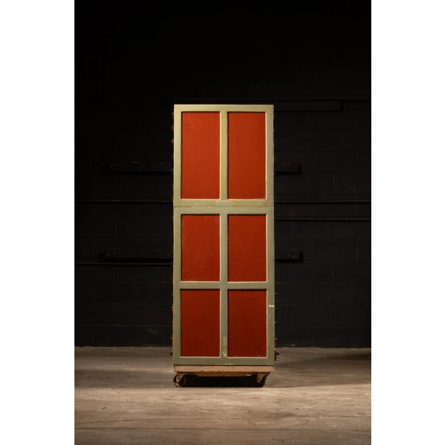 Mid 20th Century Vintage 102-Drawer Industrial Wheeled Parts Cabinet For Sale - Image 5 of 12