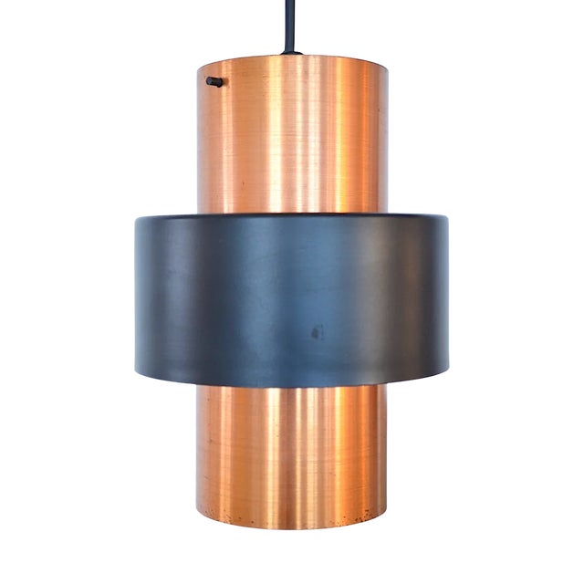 Copper Lamp by Jo Hammerborg for Fog & Mørup, 1960s For Sale