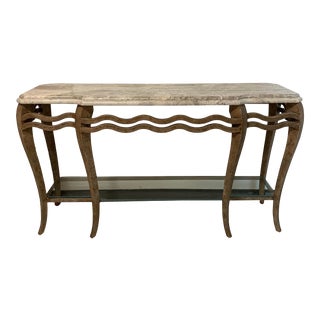 Postmodern Squiggle Console Table For Sale