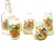 Antique English Heraldic / Crested Ware Staffordshire Miniature Porcelain Collection, Set of 16 For Sale - Image 4 of 5