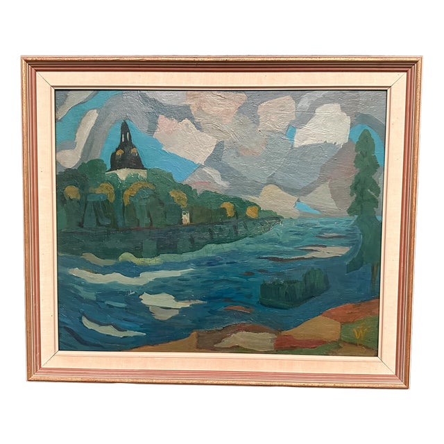 Sven Westman, Filipstad, 1960s, Oil on Panel, Framed For Sale