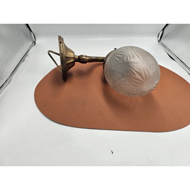 Art Deco Brass Wall Lamp, 1920s For Sale - Image 6 of 8