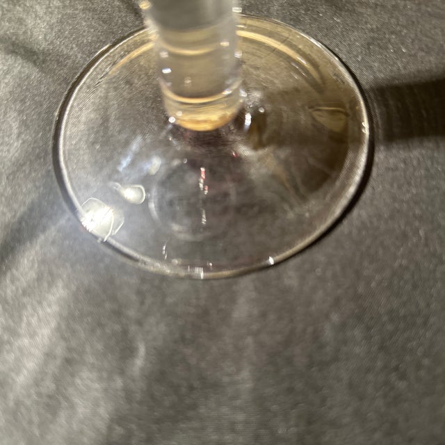 Mid 20th Century Mid 20th Century Mid-Century Modern Hand Blown Iris Ruby Red Artland Wine Goblet For Sale - Image 5 of 5