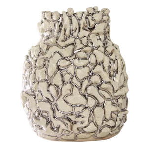 Platinum River Vase by Angeliki Stamatakou