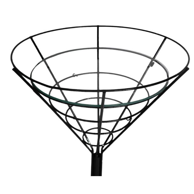 Mid 20th Century Mid Century Wrought Iron Martini Glass Table For Sale - Image 5 of 8
