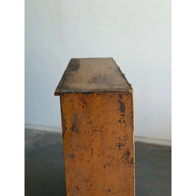 Industrial Antique Wooden Honeycomb Bookcase For Sale - Image 3 of 11