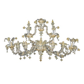 Murano Glass Boat Chandelier, 1970s For Sale