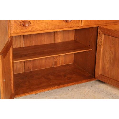 Mid-Century Elm Windsor Sideboard on Casters from Ercol, 1960s For Sale - Image 14 of 16