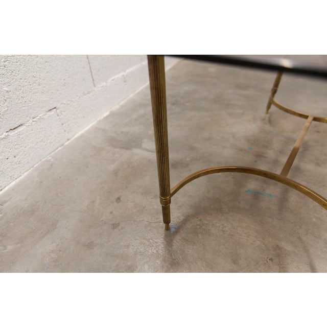 Vintage Coffee Table in Gilt Brass and Smoked Glass, 1960 For Sale - Image 18 of 18