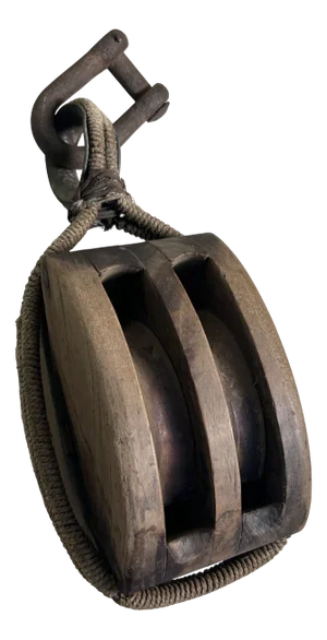 Wooden Pulley, Japan, 1920s